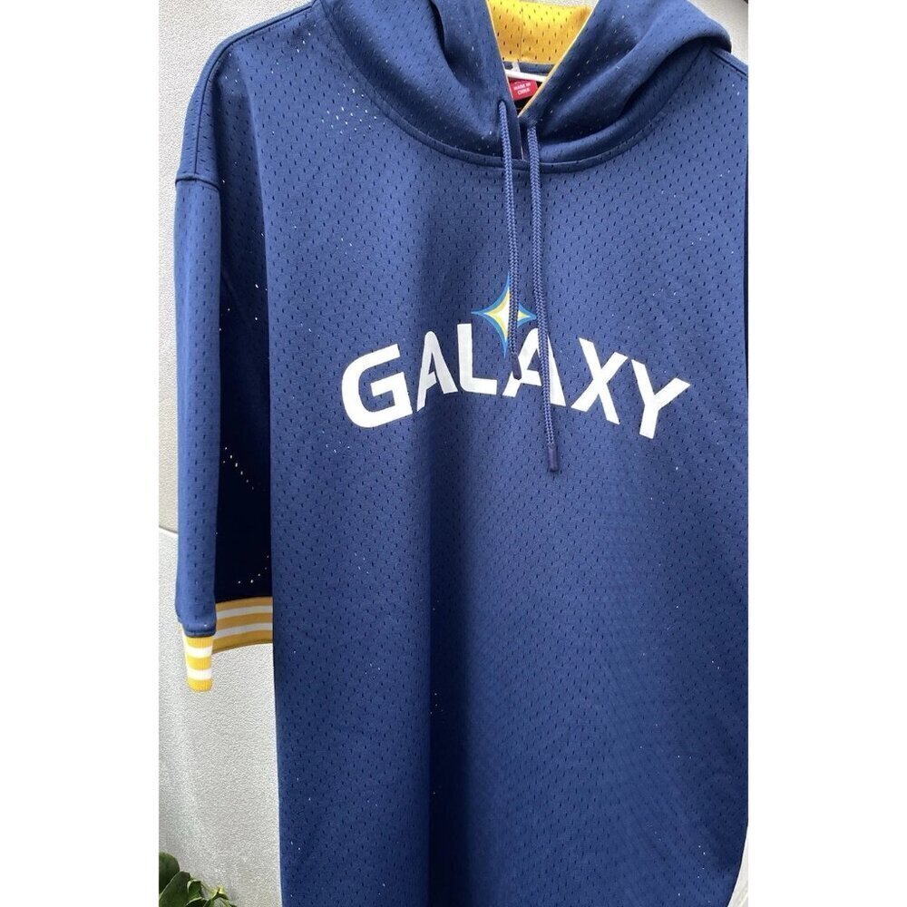 Mitchell Ness La Galaxy Jersey Shirt Hoodie Men’s Size XL Classic Blue NEW